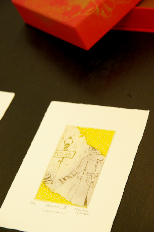 銅版画と貼箱のコラボ