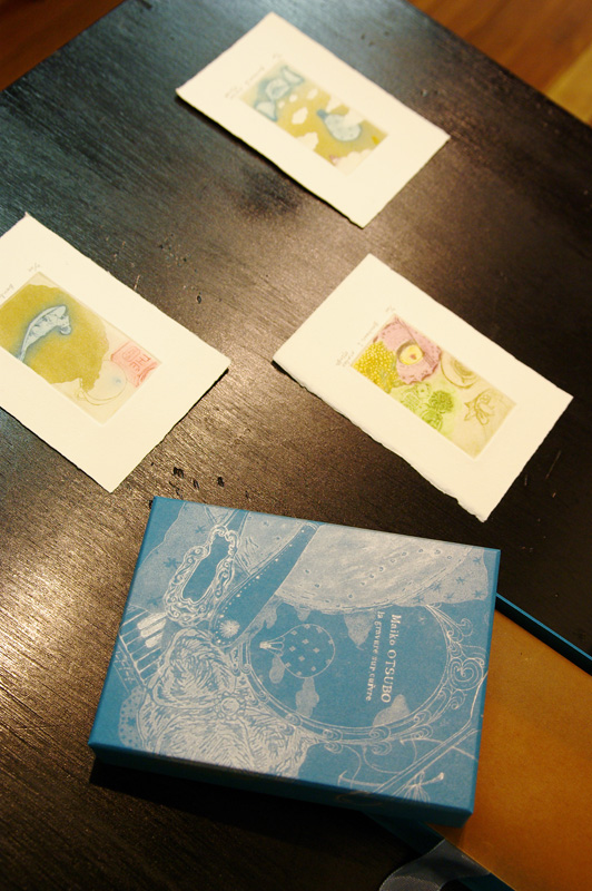 銅版画と貼箱のコラボ
