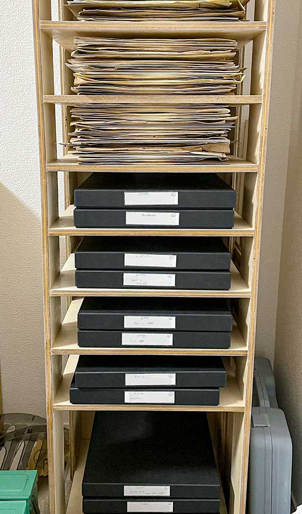 SP盤レコードの収納箱、貼り箱