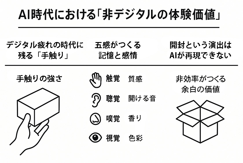 AI時代における非デジタルの体験価値、パッケージデザイン