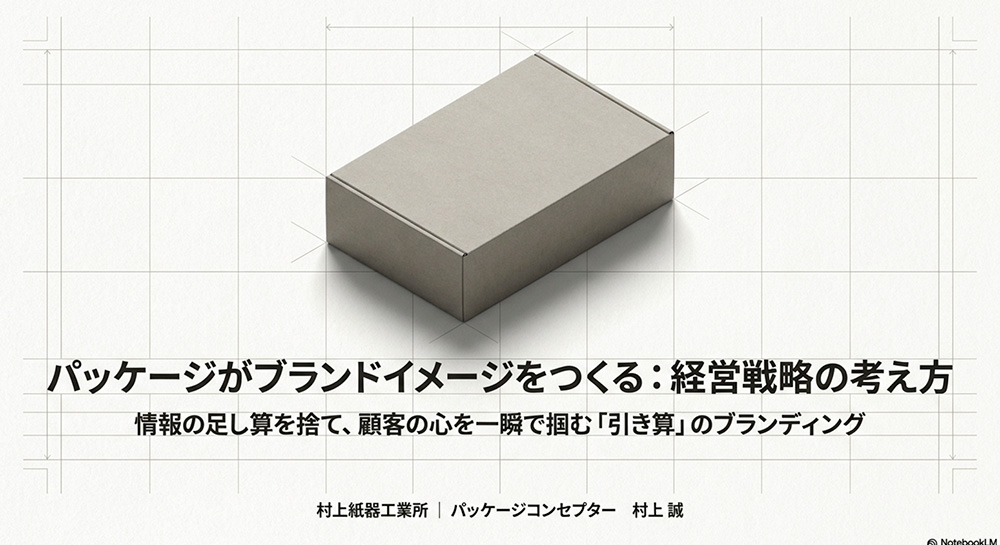 パッケージがブランドイメージをつくる、顧客の心を一瞬で掴む「引き算」のブランディング