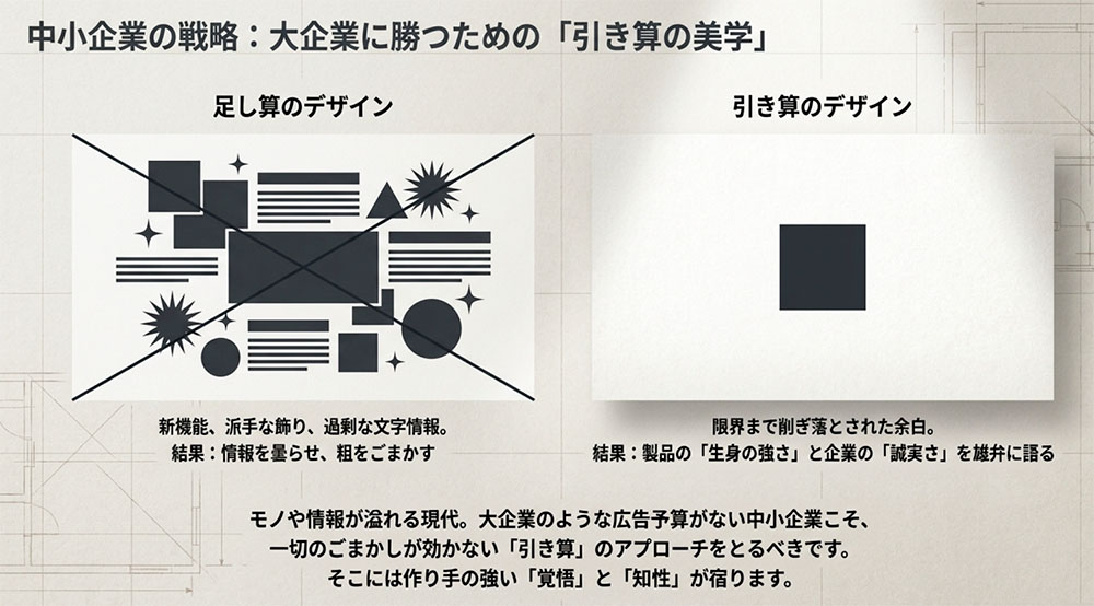 中小企業の戦略、大企業に勝つための引き算の美学