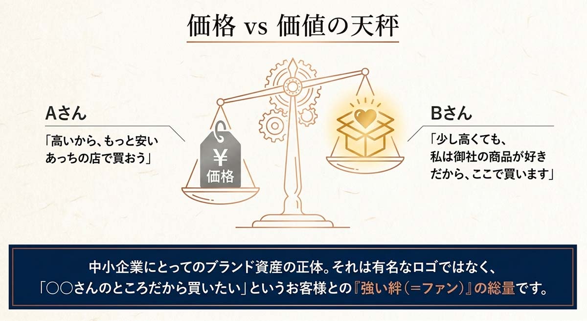 中小企業にとってのブランド資産の正体