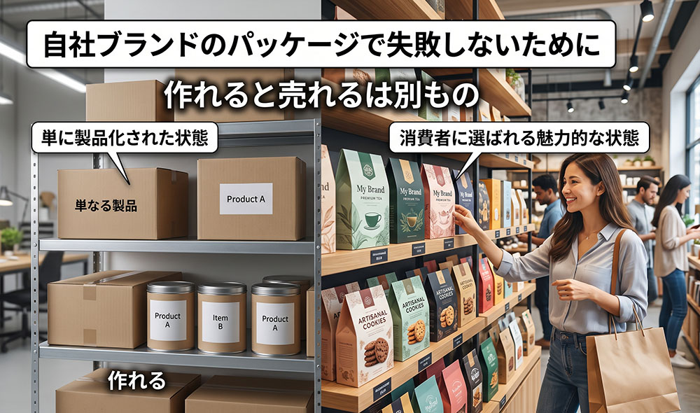 自社ブランドのパッケージで失敗しないために